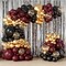 Burgundy Balloon Arch Garland Kit 164pcs Metallic Rose Gold Maroon Gold Balloons